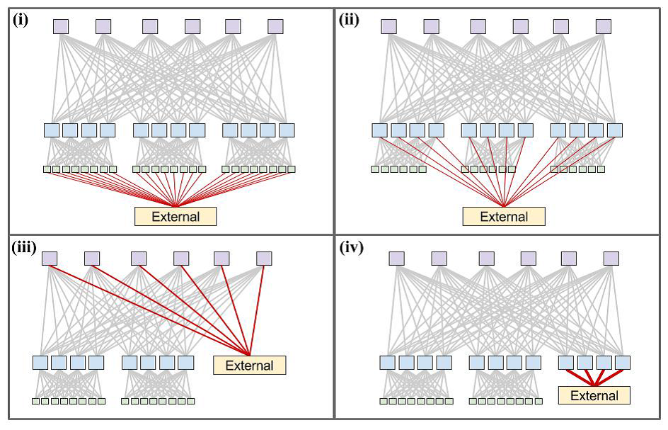 图11 与外部网络层互连的四种可选方式